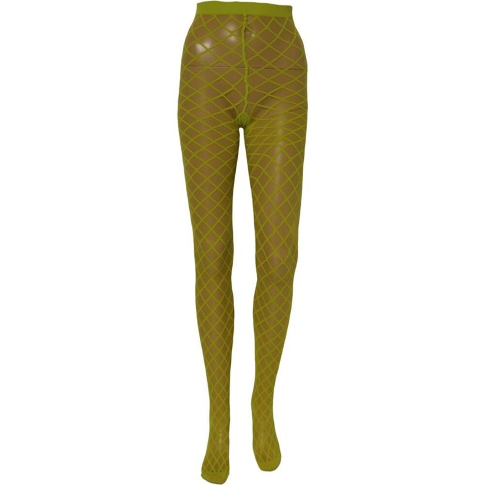 Dolce & Gabbana Green Nylon Fishnet Pantyhose Stockings Women's Socks